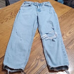 Abercrombie & Fitch Jeans Womens 25 / 0 BLUE The Mom High Rise Spring Summer